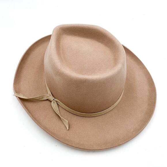 Lack of Color Zulu II Hat Wool Fedora Sand Ribbon Sz M /‎ 57 Women\'s main image 9